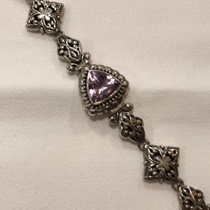 Dani G sterling silver purple amethyst bracelet